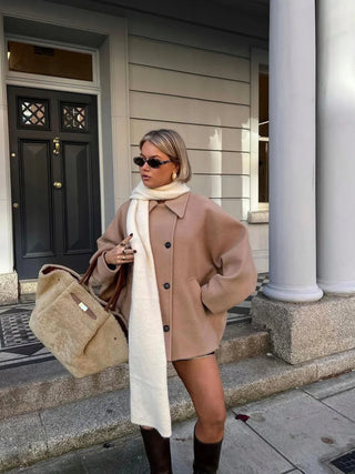 Classic Sand-Tone Trench Coat