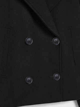 Oversized Double-Breasted Wool Coat