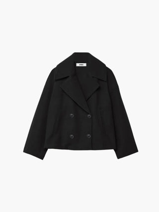 Oversized Double-Breasted Wool Coat