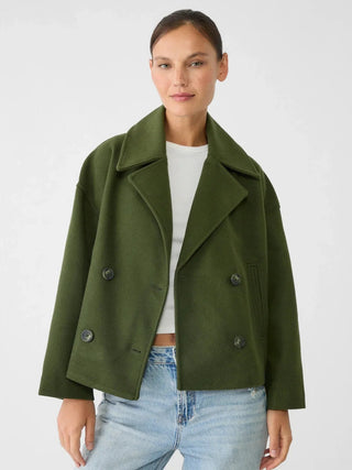 Oversized Double-Breasted Wool Coat