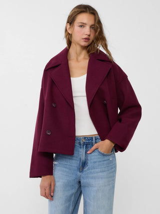 Oversized Double-Breasted Wool Coat