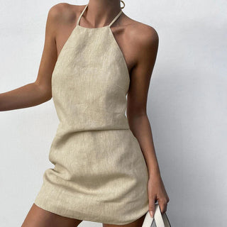 New Tides Backless Mini Dress