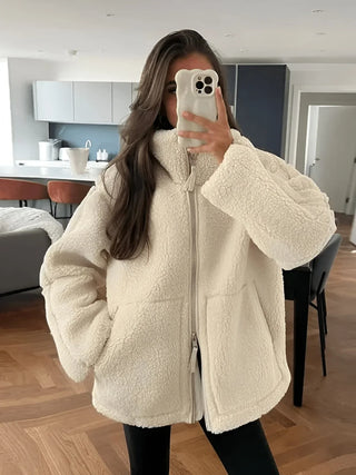 Alpaca Wool Turtleneck Jacket