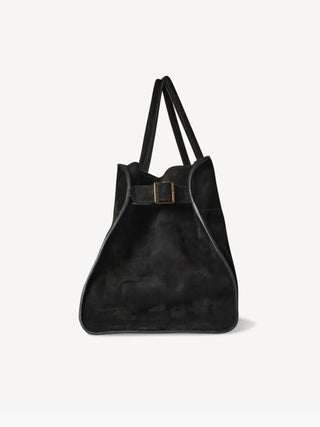 Bucket Type Cowhide Leather Hand Bag