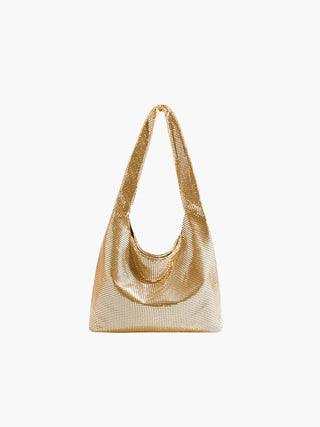 Chain Mesh Hobo Bag with Soft Drape Design