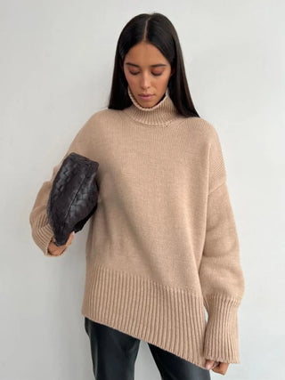 Knitted Loose Turtleneck Sweater