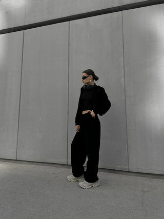 Oversized Hoodie & High-Waist Lounge Set