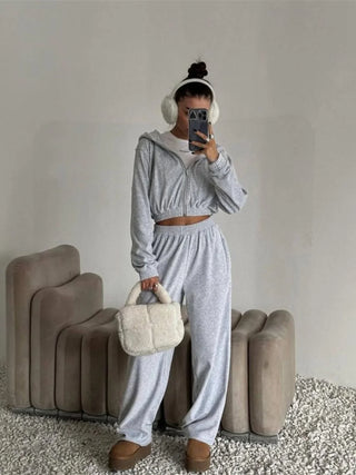 Oversized Hoodie & High-Waist Lounge Set