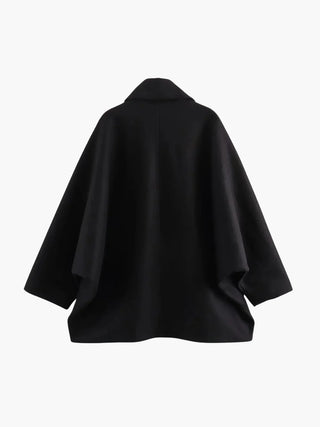 Oversized Turn-Down Collar Wool Jacket