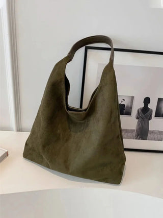 Retro Suede Large-Capacity Shoulder Bag