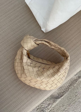 Braided Knot Faux Leather Mini Bag