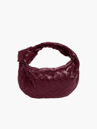 Braided Knot Faux Leather Mini Bag