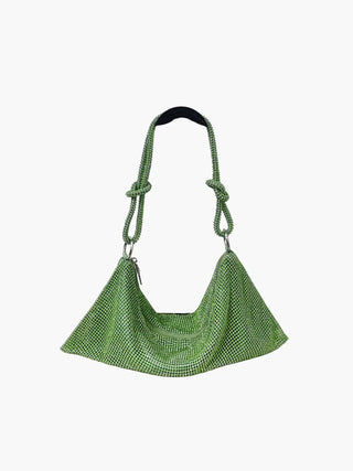 Glam Crystal Mesh Shoulder Bag