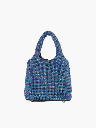 Luxe Rhinestone Mini Bucket Bag