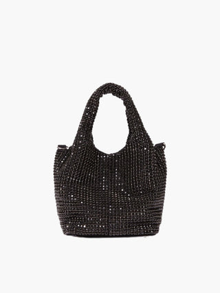 Luxe Rhinestone Mini Bucket Bag