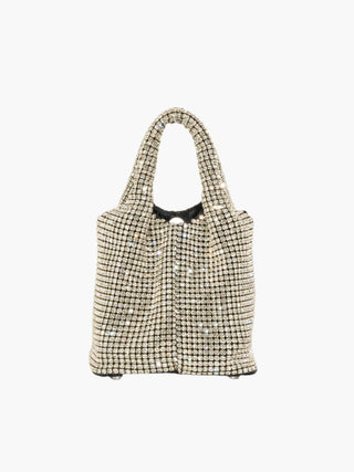 Luxe Rhinestone Mini Bucket Bag