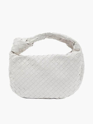 Braided Knot Faux Leather Medium Bag